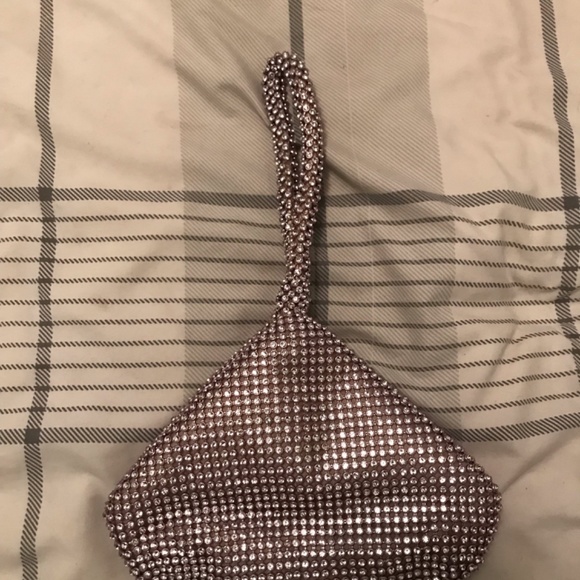 Triangle sequin rhinestones bag - Picture 2 of 4